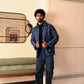 Day Jacket in 'Indigo Chess Set'