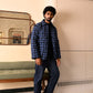 Day Jacket in 'Indigo Chess Set'