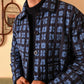 Day Jacket in 'Indigo Chess Set'