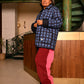 Day Jacket in 'Indigo Chess Set'