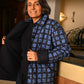 Day Jacket in 'Indigo Chess Set'