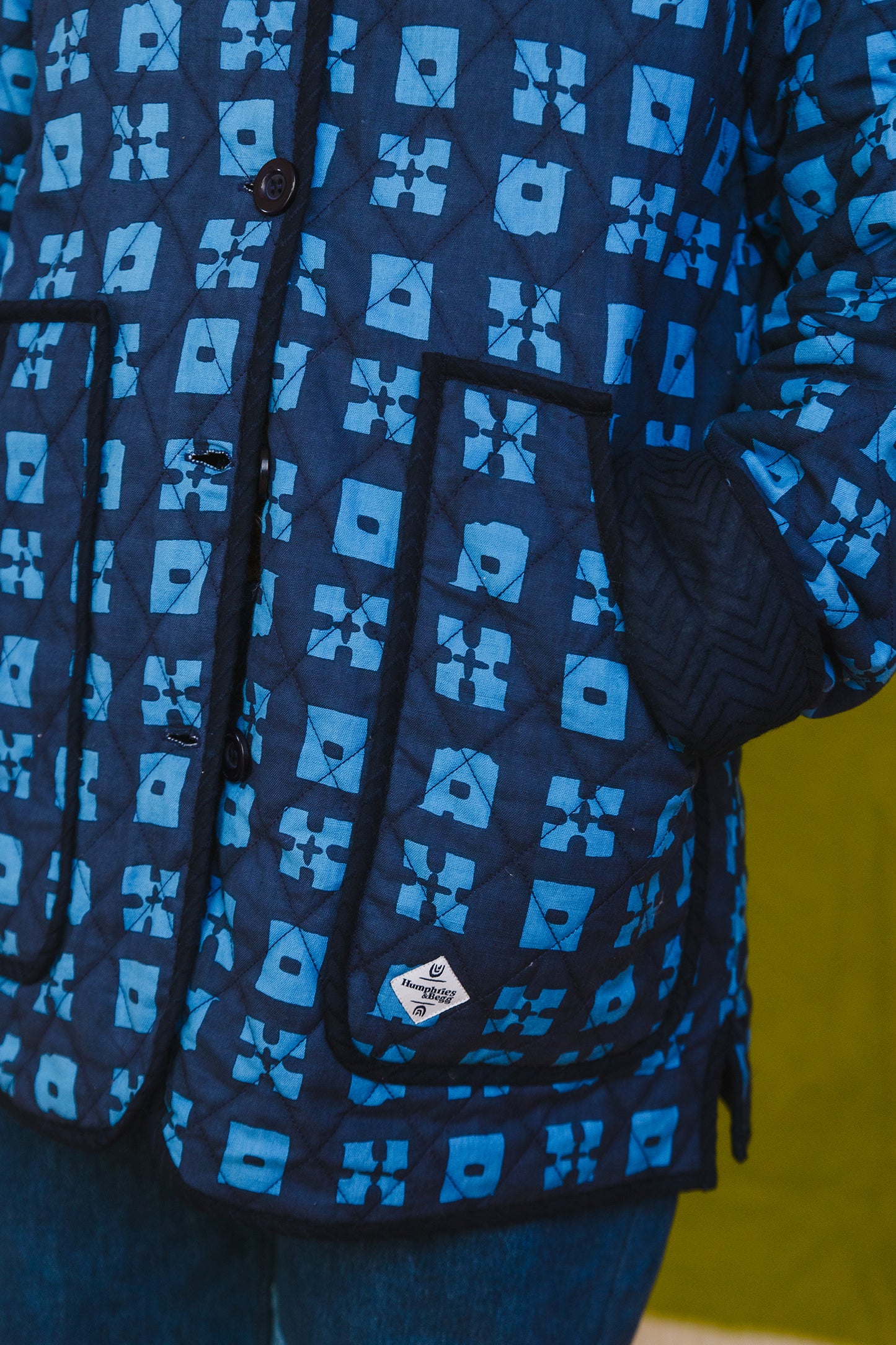 PRE-ORDER: Day Jacket in 'Indigo Chess Set'