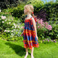 Kid's Cotton Butterfly Dress in 'Waterfall'