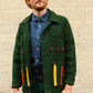 Unisex Embroidered Jacket in 'Green'