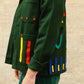 Unisex Embroidered Jacket in 'Green'
