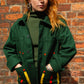Unisex Embroidered Jacket in 'Green'