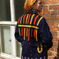 Unisex Embroidered Jacket in 'Navy'