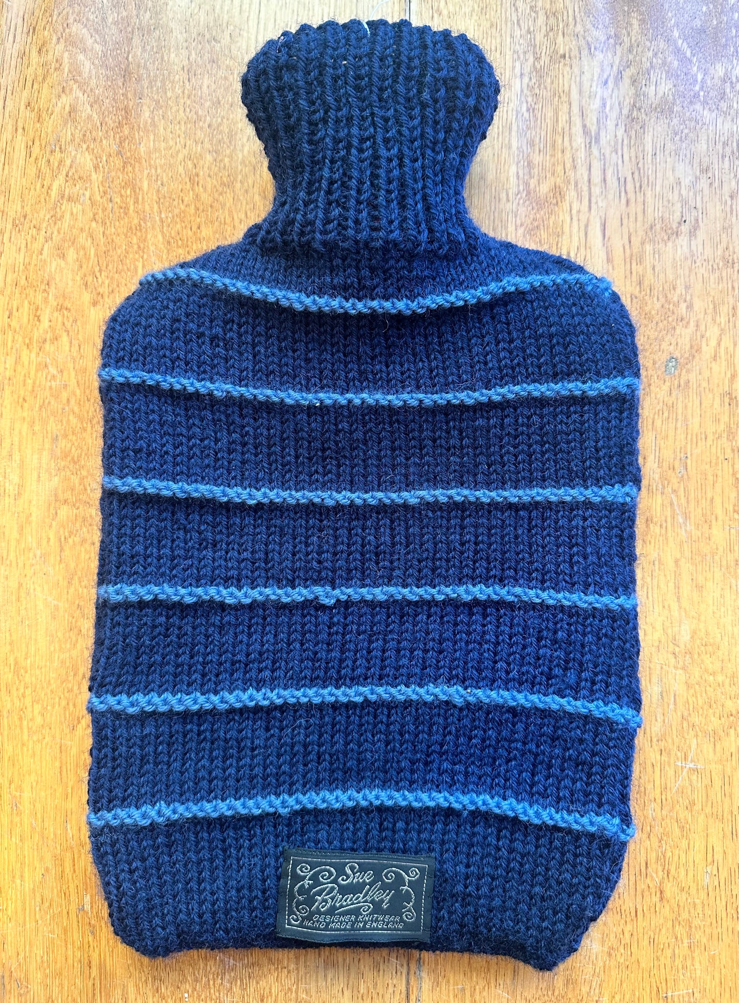Hot Water Bottle Cover: 'Navy Chess Set'