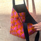 Quilted Tote Bag in 'Orange Honey Heart'
