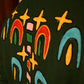 Green Embroidered Felt Jacket with Firework Design
