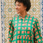 Flounce Dress in 'Green Bric a Brac'