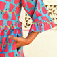 Frida Dress in 'Blue Honey Heart'