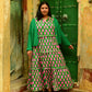 Frida Dress in 'Green Honey Heart'