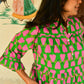 Frida Dress in 'Green Honey Heart'