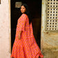 Frida Dress in 'Orange Honey Heart'