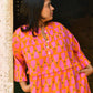 Frida Dress in 'Orange Honey Heart'