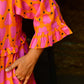 Frida Dress in 'Orange Honey Heart'