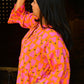 Frida Dress in 'Orange Honey Heart'