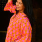 Frida Dress in 'Orange Honey Heart'