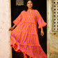 Frida Dress in 'Orange Honey Heart'