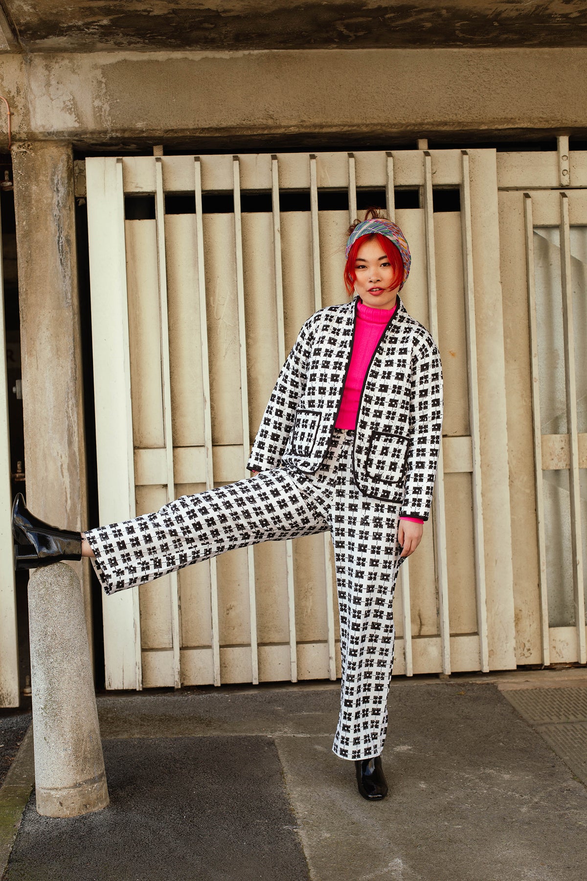 Utility trousers in 'Bric a Brac' print