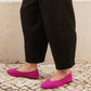 Pre-Order: Fuchsia Suede Ballet Flat