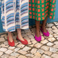 Pre-Order: Fuchsia Suede Ballet Flat