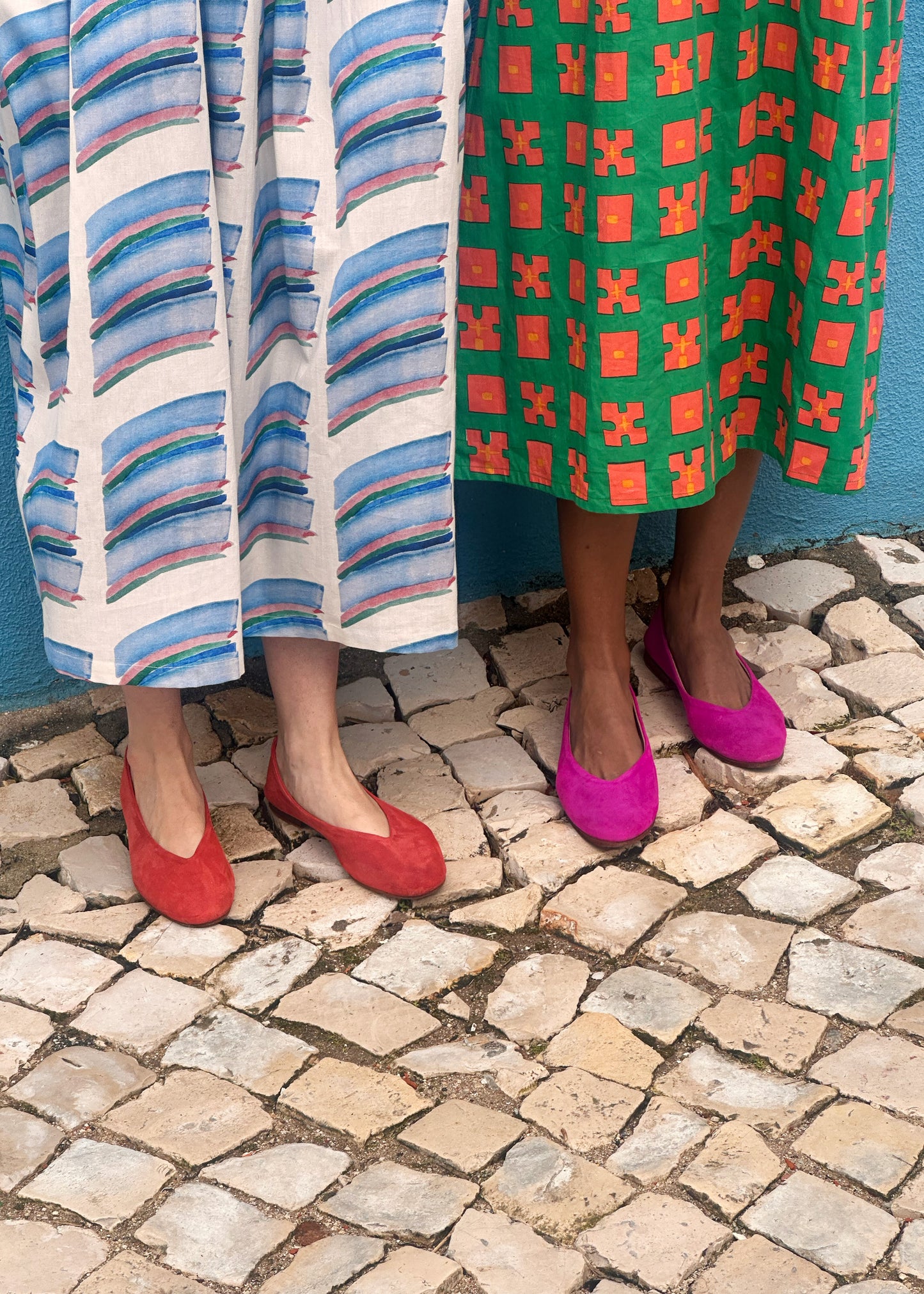 Pre-Order: Fuchsia Suede Ballet Flat