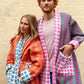 block printed, indian blockprinting, housecoat, padded robe, dressing gown, colourful dressing gown, padded dressing gown, patchwork dressing gown