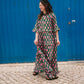 Frida Dress in 'Green Honey Heart'