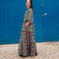 Frida Dress in 'Green Honey Heart'