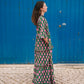Frida Dress in 'Green Honey Heart'