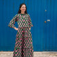Frida Dress in 'Green Honey Heart'
