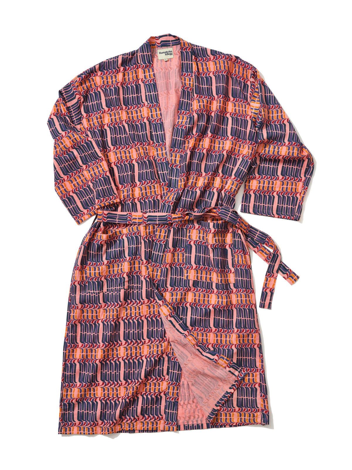 Cotton Robe in 'Stick of Rock'