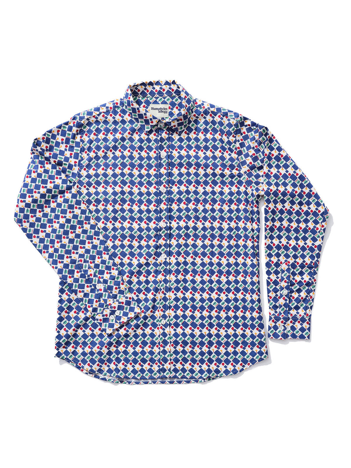 Men's Shirt in 'Navy Checker Decker'