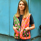 Waistcoat in Patchwork 'Honey Heart'.