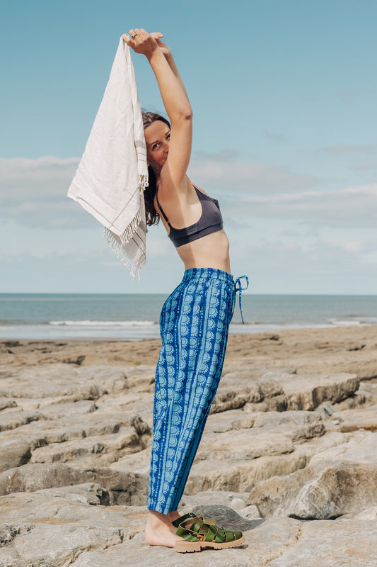 Anko Trousers in 'Blue Bead'