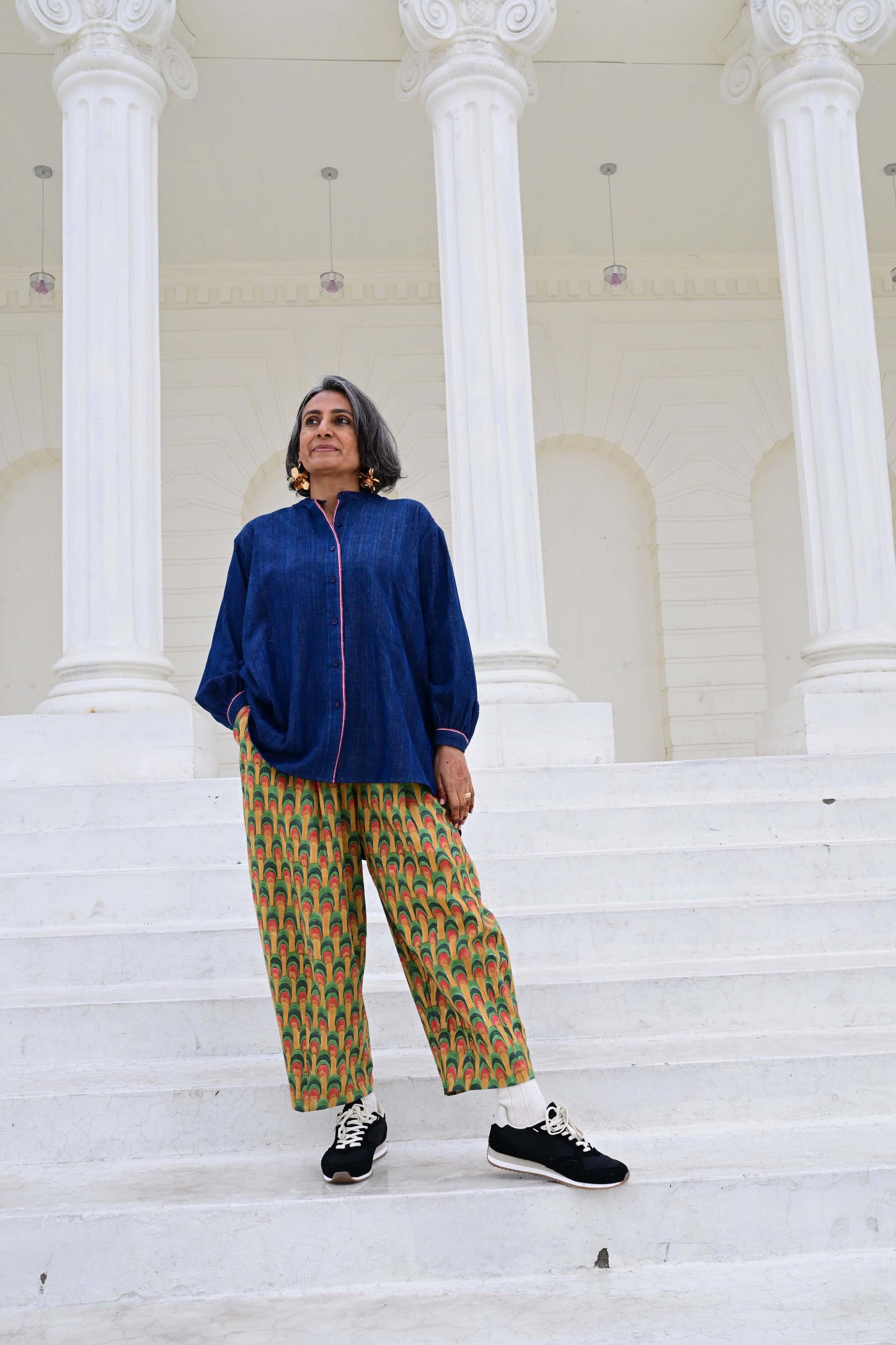 Anko Trousers in 'Peacock Fan'