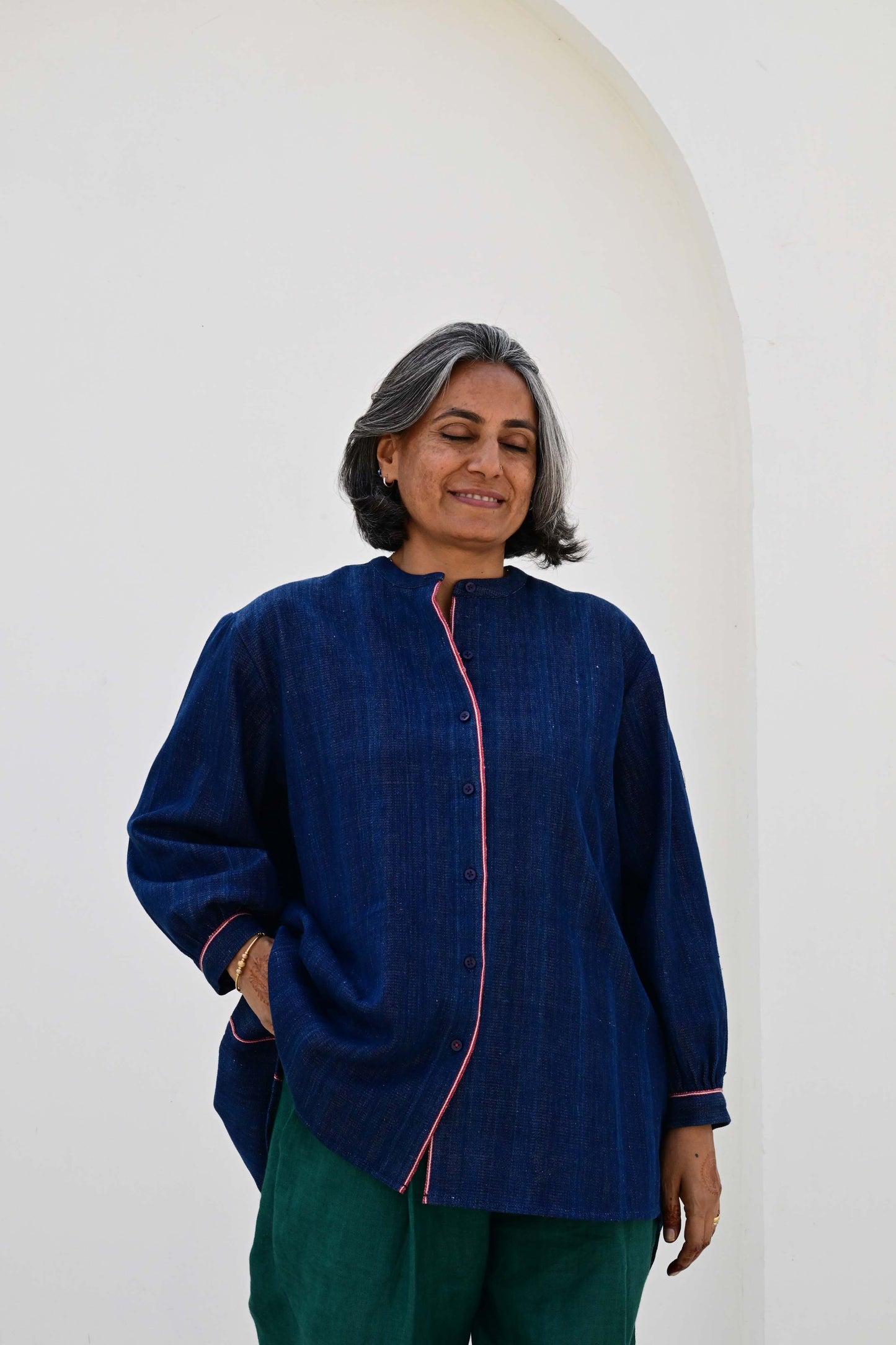 PRE-ORDER: Rita Blouse in 'Indigo'