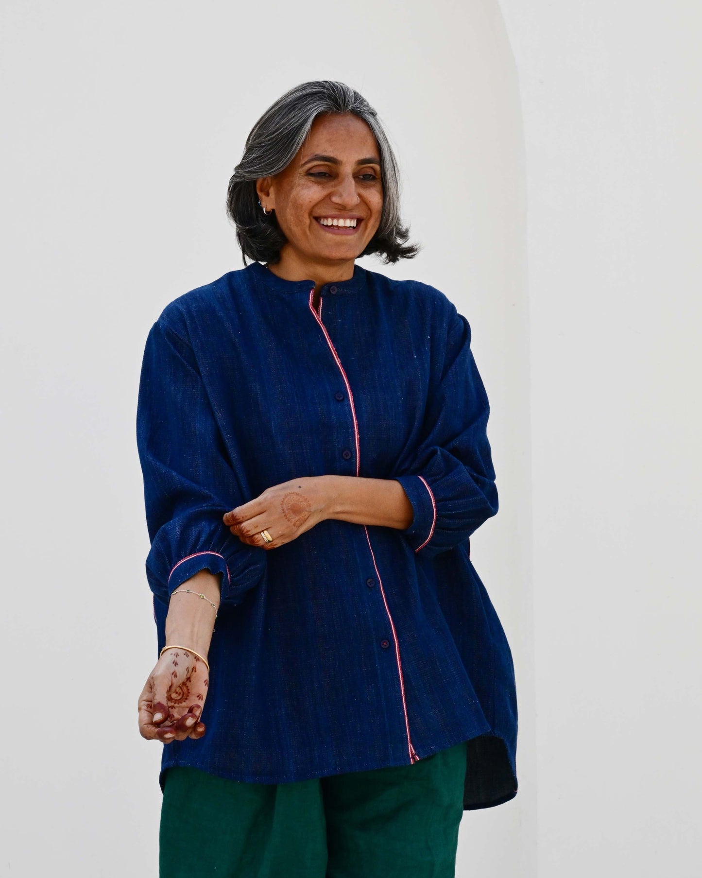 PRE-ORDER: Rita Blouse in 'Indigo'