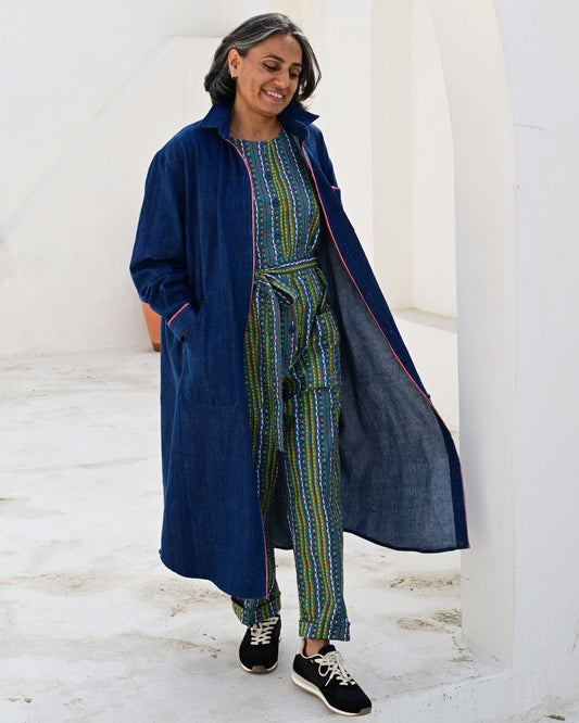 Andy Dungarees in 'Teal Shangri La'