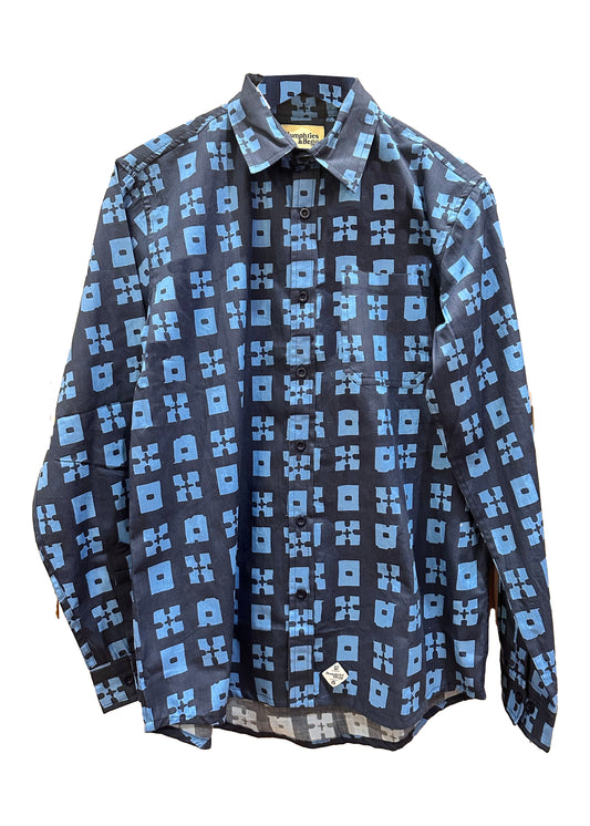Robbie Shirt in ‘Indigo Check’