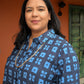 Jessie Dress in 'Indigo Chess Set'