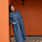 Jessie Dress in 'Indigo Chess Set'