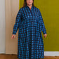 Jessie Dress in 'Indigo Chess Set'