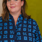 Jessie Dress in 'Indigo Chess Set'