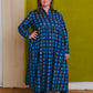 Jessie Dress in 'Indigo Chess Set'