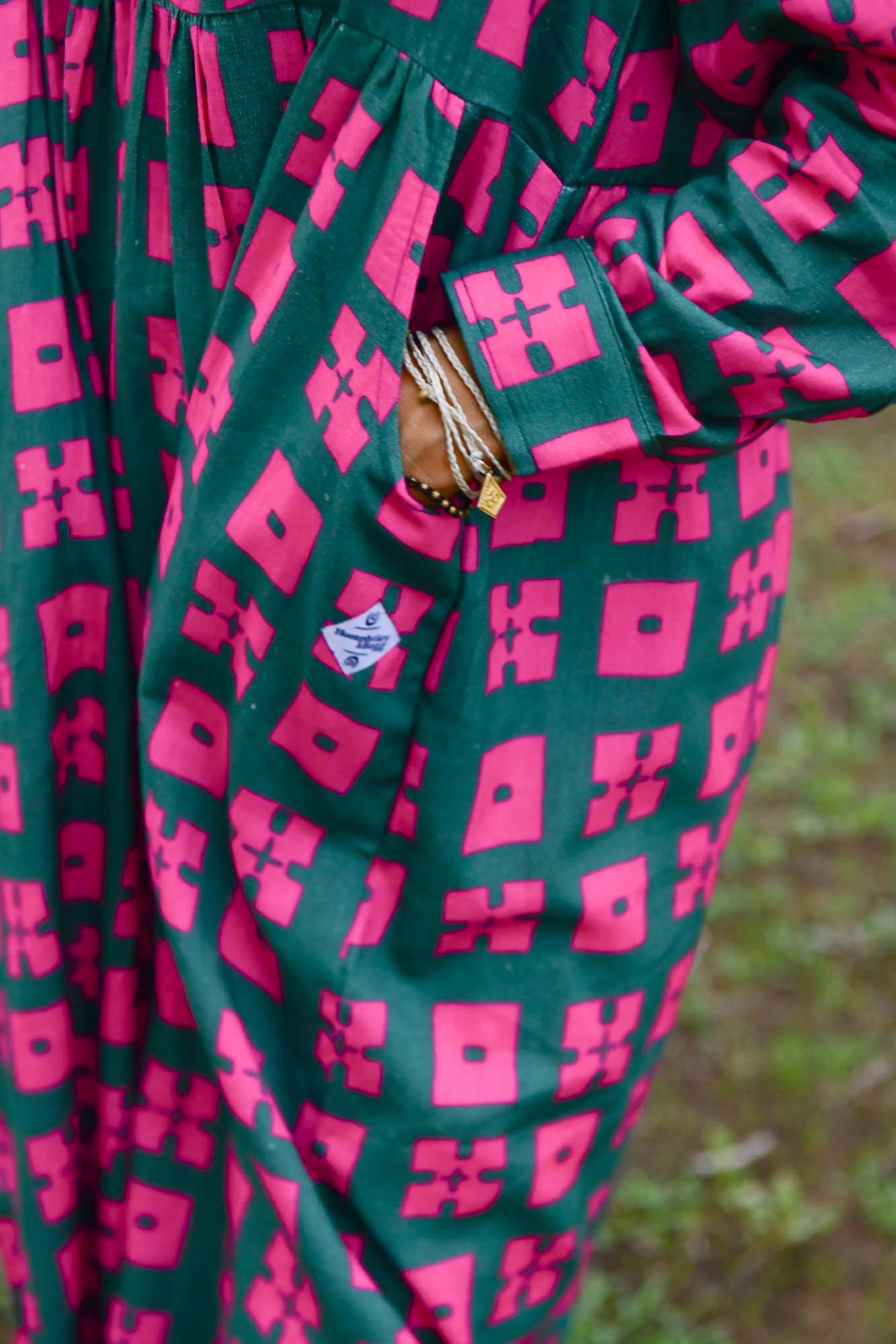 Jessie Dress in 'Pink Forest'
