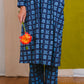 Jessie Dress in 'Indigo Chess Set'