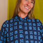 Jessie Dress in 'Indigo Chess Set'